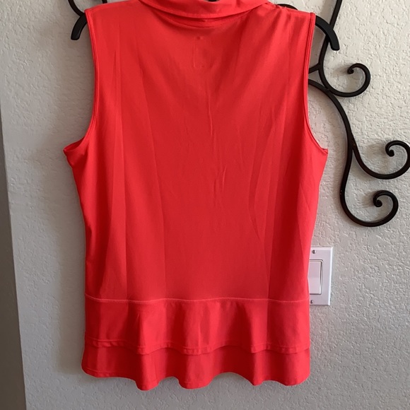 Golf shirt cute ruffled back... soft fabric - Picture 2 of 4